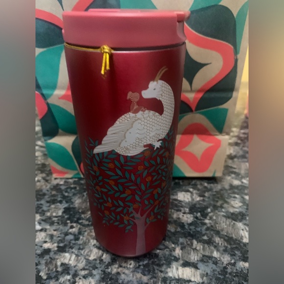 Starbucks Other - Starbucks 2024 Year of the Dragon.Insulated Red Wood Dragon SS Tumbler NWT HTF.